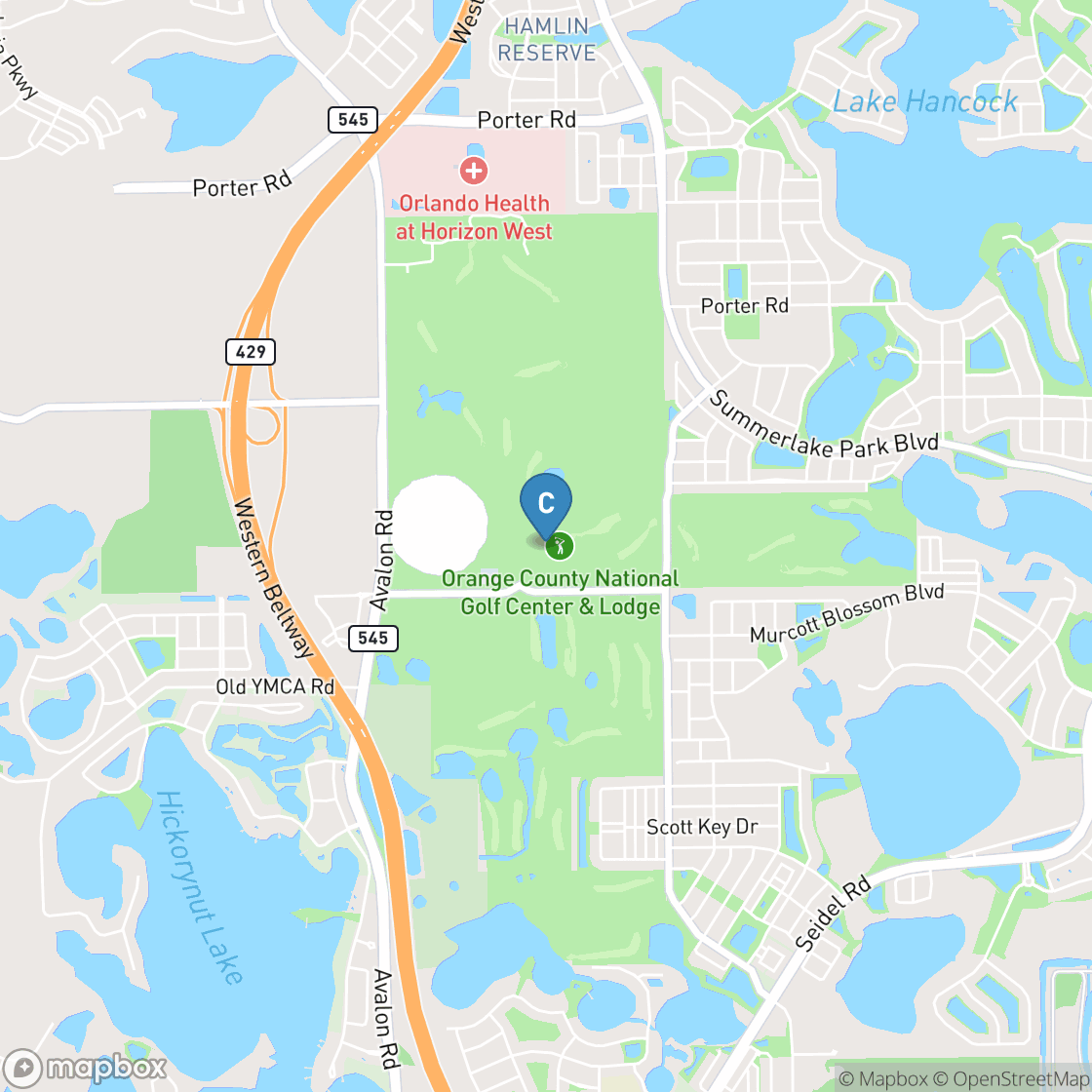 Map of Orange County National: Crooked Cat