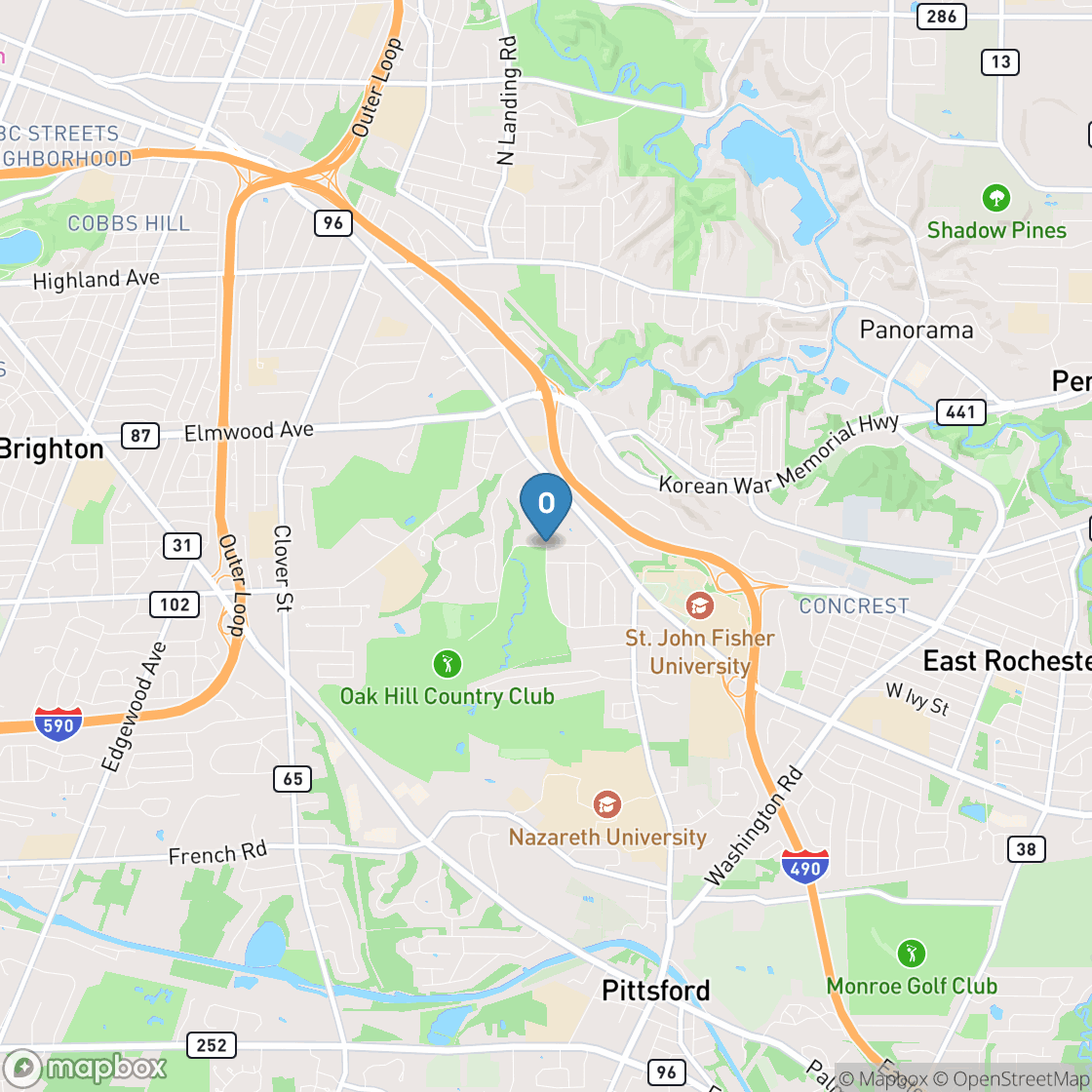 Map of Oak Hill Country Club