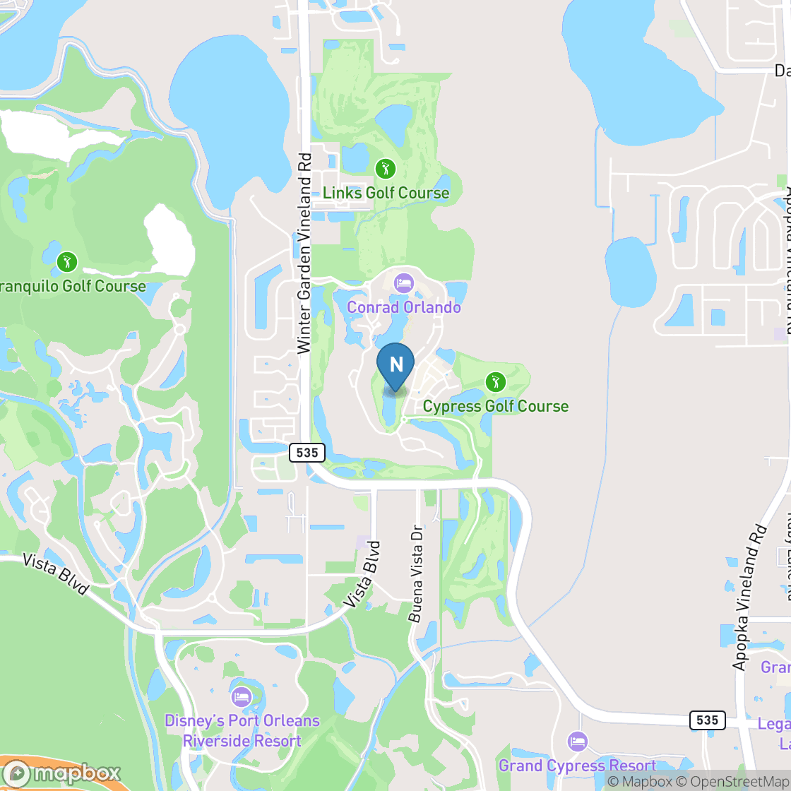 Map of Grand Cypress: New Course